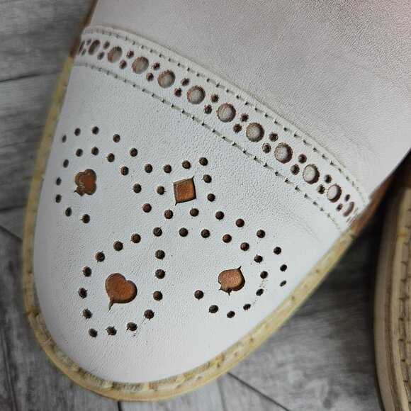 Jimmy Choo Womens EU 40 US 9 Shoes Tan Cap Toe Leather Oxford Italy Made Luxury - Picture 10 of 16